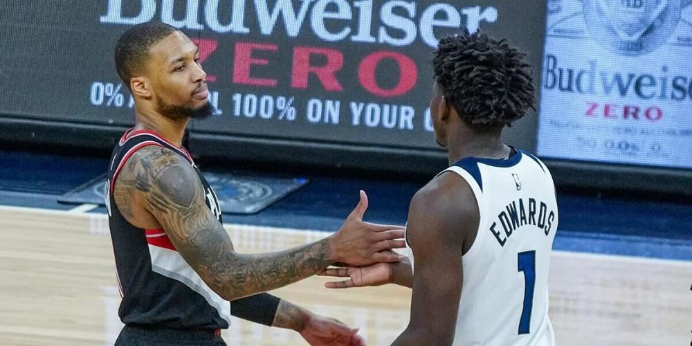 PA真人视讯- 森林狼爱德华兹隔扣戈贝尔，明尼苏达沸腾  